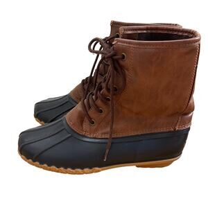 WEATHERPROOF VINTAGE ADAM Brown RAIN DUCK BOOT Mens Size 10